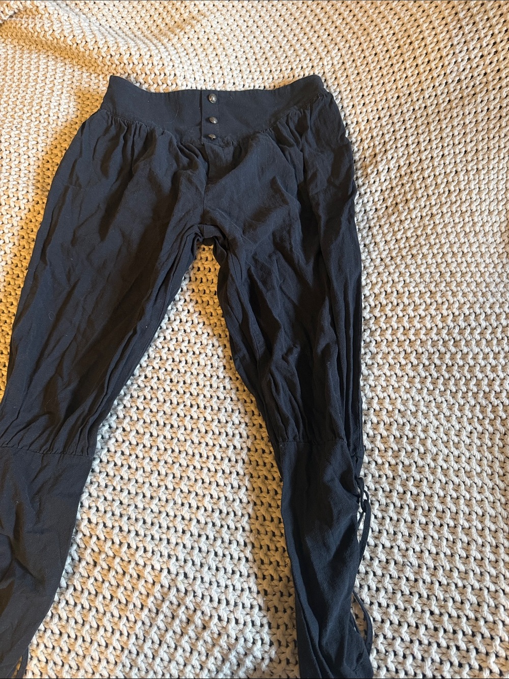 Amazon Black Men’s Renaissance Pants with Button-Front Waist